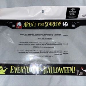 Disney Nightmare before Christmas Car Plate Cover